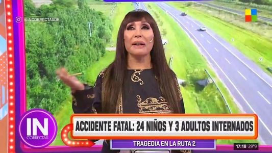 La angustia de Moria Casán por el fatal accidente de los niños en la Ruta 2