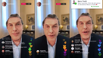 Freddy Villarreal imitó el Instagram Live de Macri
