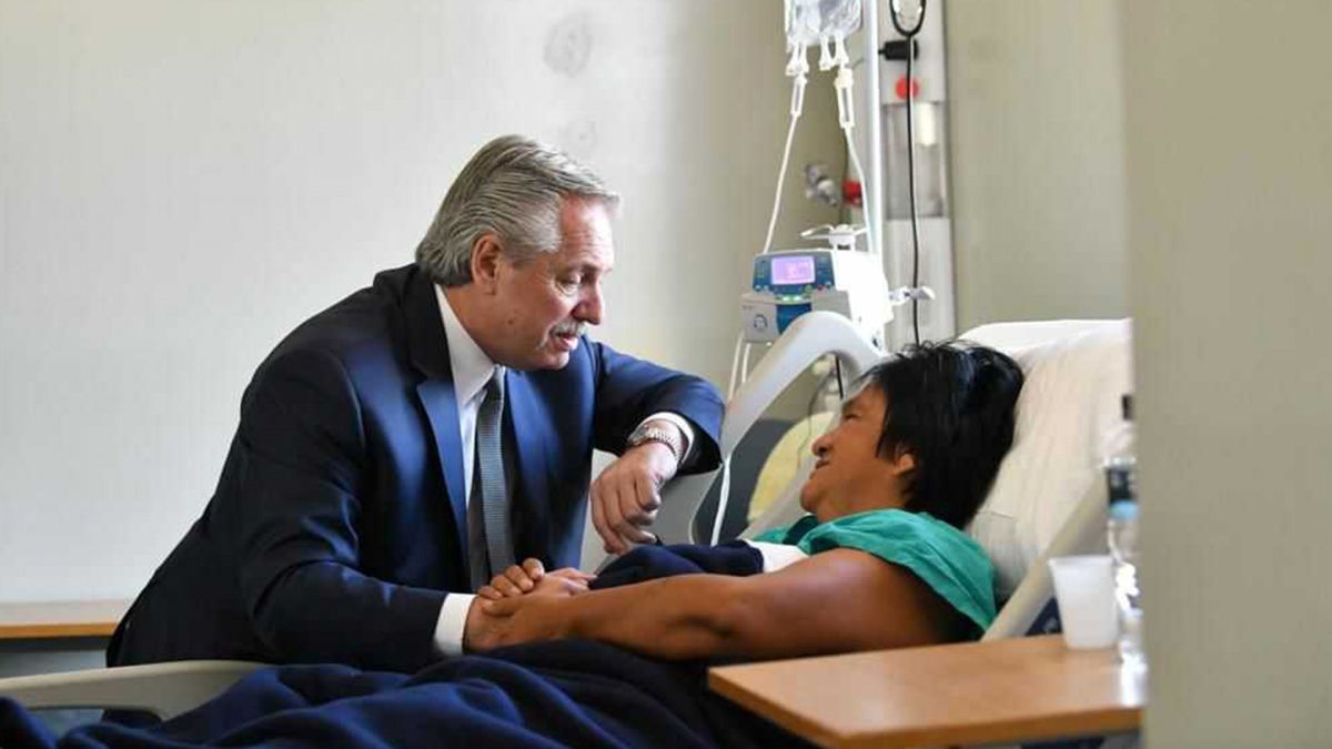 Alberto Fernández visitó a Milagro Sala a mediados de 2022 (Foto: Presidencia).