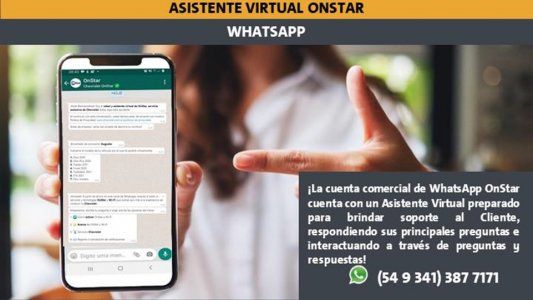 Chevrolet incorpora Asistente Virtual OnStar en WhatsApp