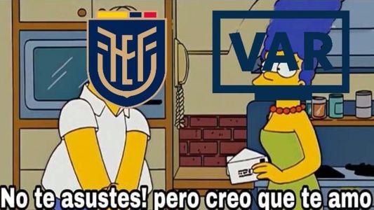 Los memes del empate de Ecuador y Argentina: el penal y el VAR, en la mira
