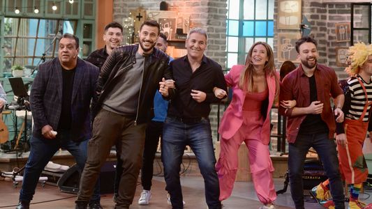 Diego Leuco debutó en La Peña de Morfi y bailó al ritmo de Callejero Fino