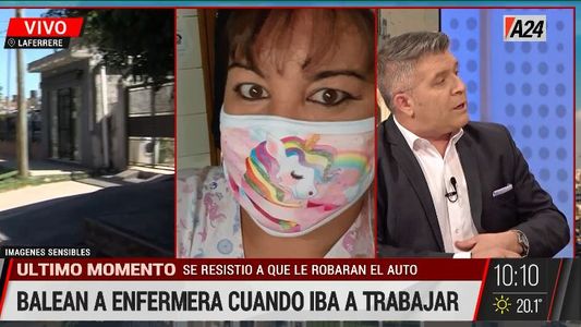 Laferrere: balearon a una enfermera para robarle el auto