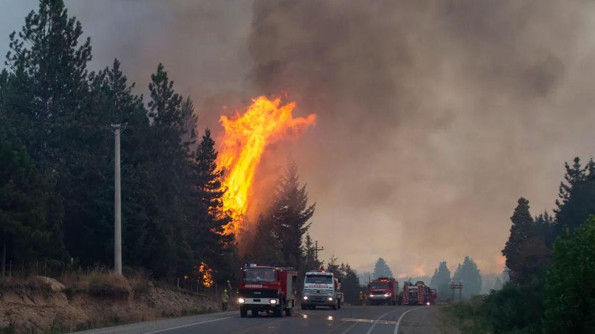 Incendios en El Bolsón, Chubut.