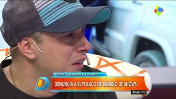 El Dipy se quebró en vivo y acusó al Polaco de reírse de su reclamo