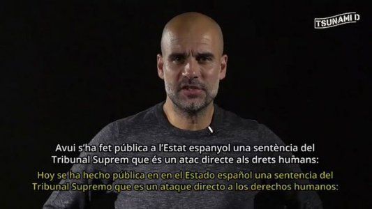 Independencia de Cataluña: Guardiola grabó un duro mensaje hacia el Gobierno español