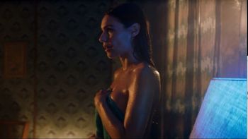 Mirá el sensual backstage de la próxima película de Pampita