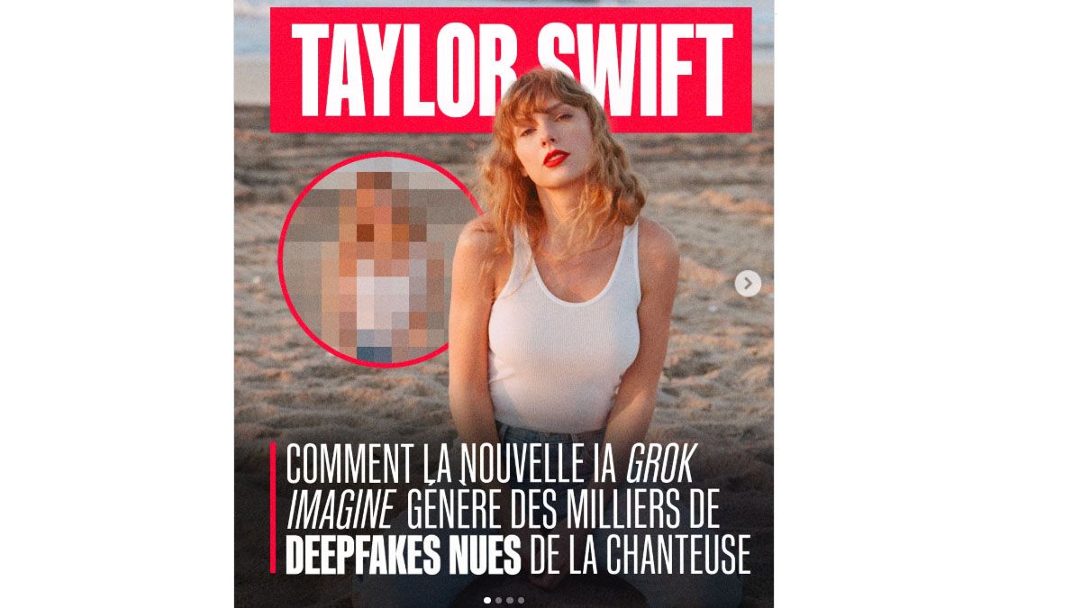 Taylor Swift una de las artistas más famosas del mundo, se vio desnuda en una revista de espectáculos, en una foto falsa. (Foto: Instagram de TS)