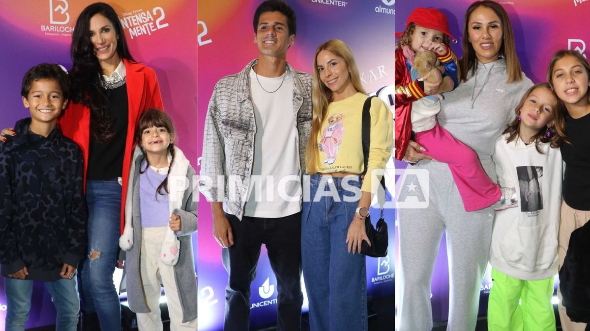Los famosos junto a sus hijos y sobrinos en la avant premiere de Intensa mente 2: las fotos