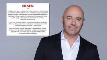 El comunicado del restaurante vinculado al ex Masterchef Germán Martitegui por la denuncia de ratas