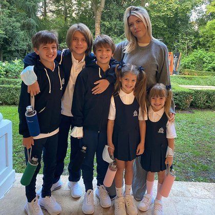 Wanda nara y sus hijos