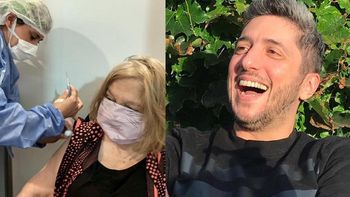 La felicidad de Jey Mammon al ver vacunada a su mamá contra el Covid: “Vamos Ana María”