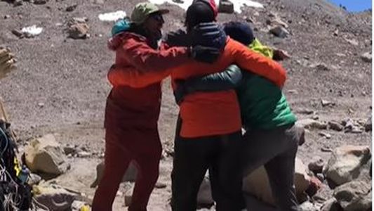 Campeón en las alturas: Así se gritó el gol de Montiel en la cima del Aconcagua
