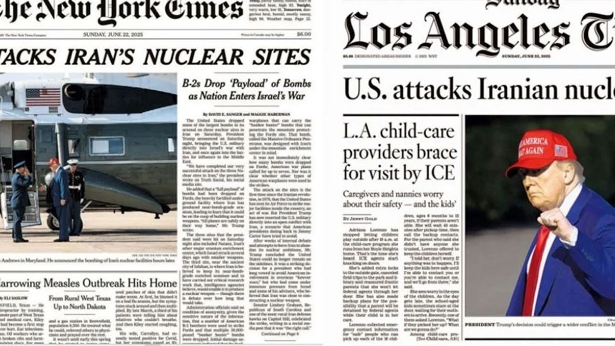 Cómo reaccionó la prensa mundial al ataque de Estados Unidos a Irán (Foto: archivo)
