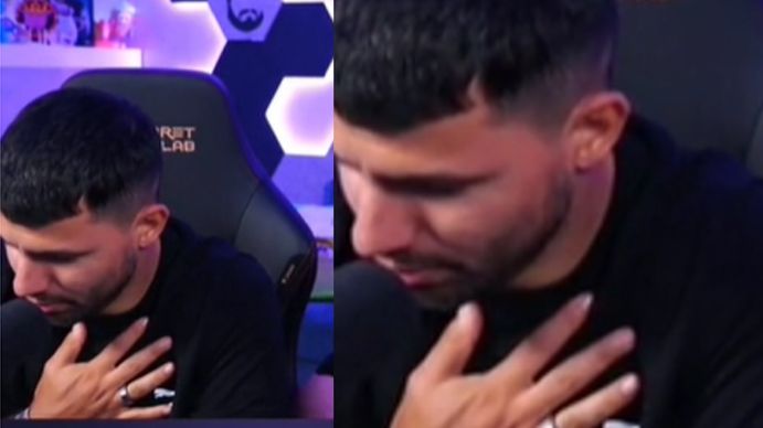 El Kun Agüero sufrió un problema en su corazón durante una entrevista en vivo