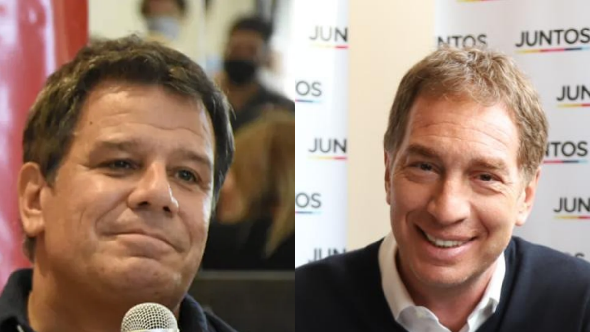 Facundo Manes y Diego Santilli. Juntos pero no tanto.
