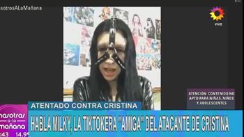 La amiga del agresor de Cristina Kirchner que besa cirujas por la calle y que dejó helados a todos en Nosotros a la mañana