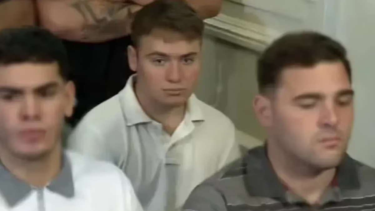 Luciano Pertossi, durante la audiencia de este jueves (Foto: captura de video).