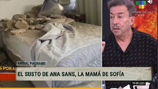 Aníbal Pachano sobre derrumbe en la casa de Ana Sans: La hubiéramos encontrado muerta el día posterior