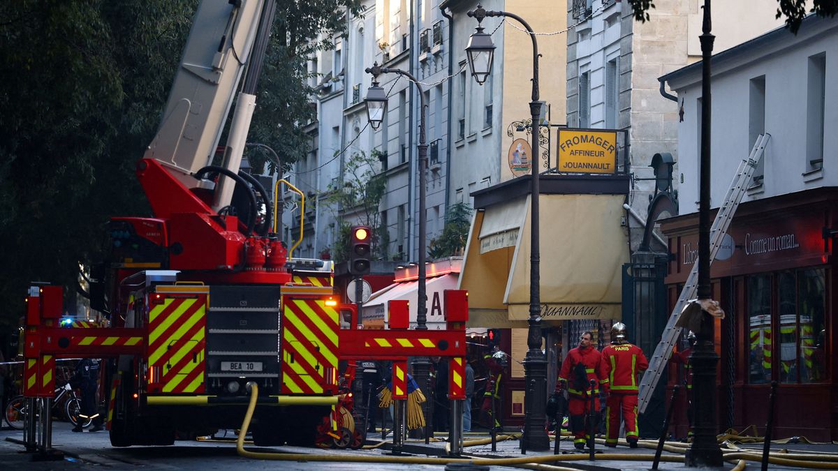 Los bomberos, en la zona del mercado 