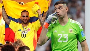 Apareció un video de Maluma insultando al Dibu Martínez en la final de la Copa América 2024