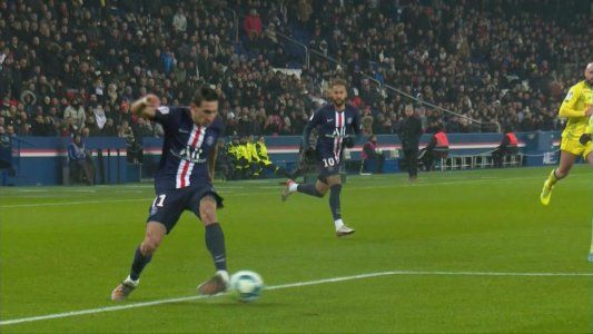 Tres dedos de Di María y taco de Mbappé para un gol memorable del PSG