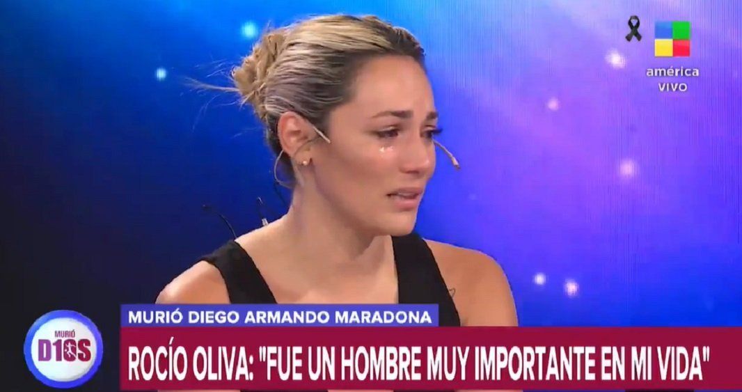 El llanto de Rocío Oliva por la muerte de Maradona: Diego tenía ganas de vivir, necesito despedirme de él