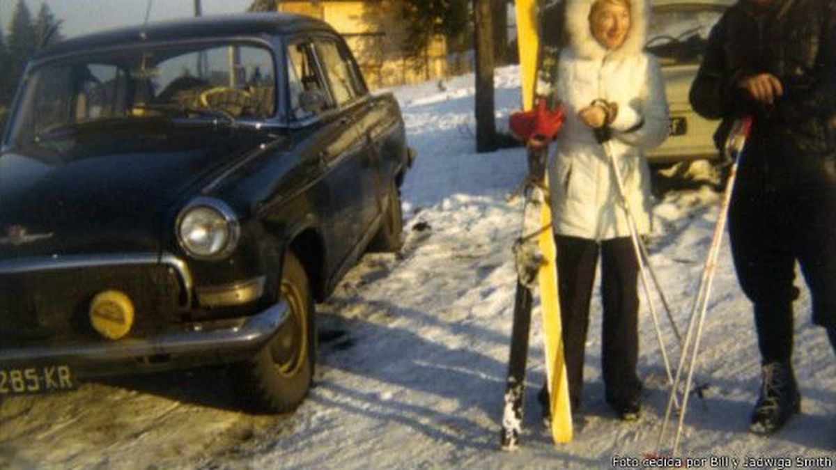 Más que amigos. La filósofa polaca Anna Teresa Tymieniecka y un joven Karol Wojtyla, en una pista de esquí.