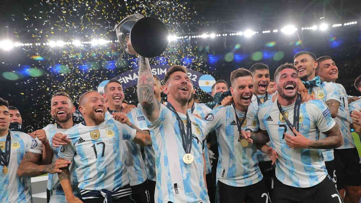 La Selección Argentina r en el vestuario tras conquistar la Finalissima: Brasilero qué pasó