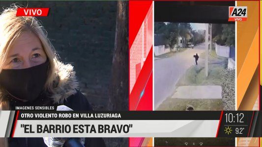 Violento ataque motochorro a una médica en Villa Luzuriaga