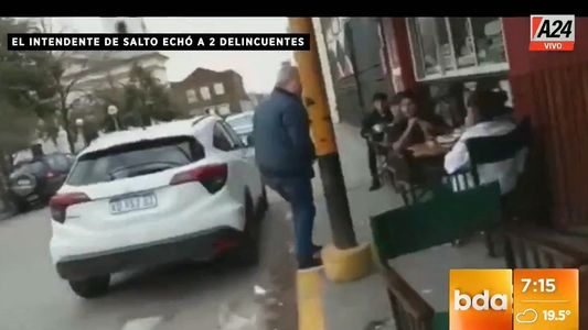 Insólito: el intendente de Salto echó a dos mecheras que habían robado en el pueblo y tomaban un café