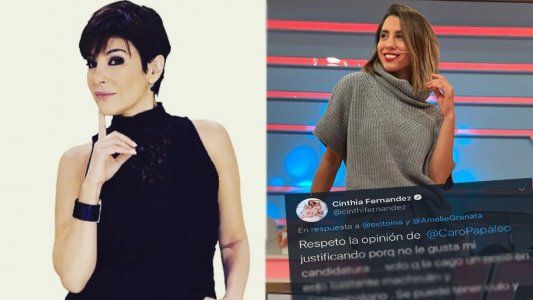 Guerra inesperada entre Carolina Papaleo y Cinthia Fernández sobre la posibilidad de que la panelista entre en política