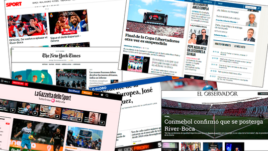 Argentina en los ojos del mundo por los incidentes en River y las suspensiones de la final