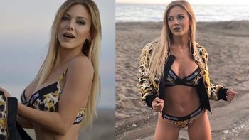La sexy producción de Evangelina Anderson en las playas de Marbella