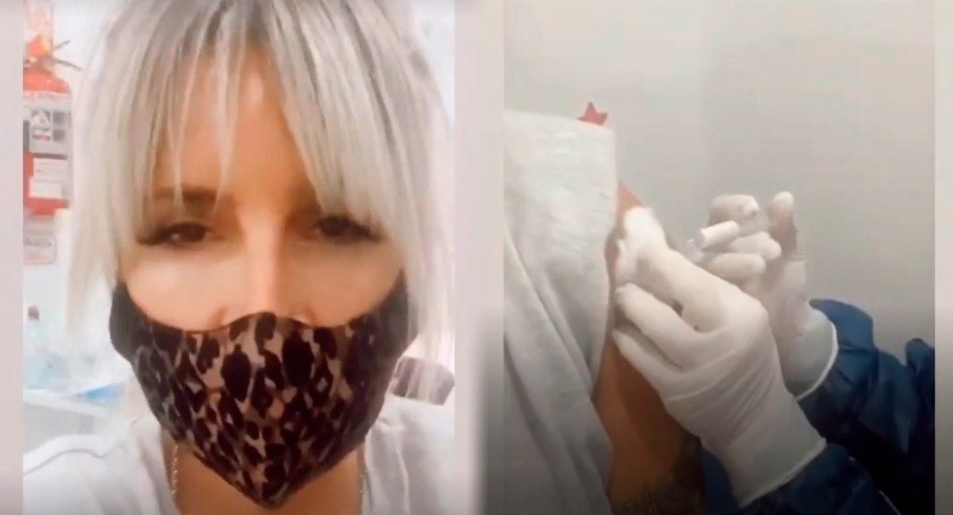 Florencia Peña fue voluntaria de la vacuna China: Me siento bien, me duele un poquito el brazo