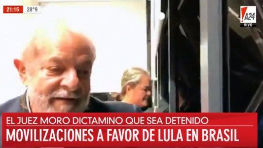 Manifestaciones a favor de Lula en Brasil, a horas de que venza el plazo para entregarse a la Justicia
