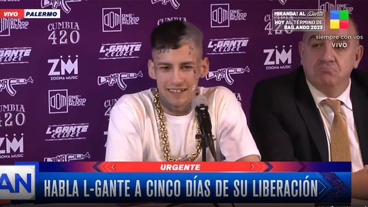 L-Gante dio una conferencia de prensa tras estar tres meses preso: No fui un...