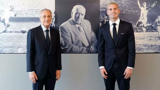 El gesto del presidente del Real Madrid que sorprendió a River en la presentación de Mastantuono