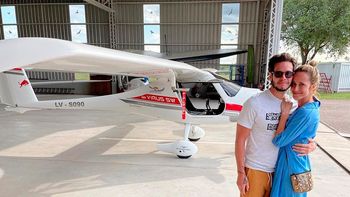 Emanuel Ortega deslumbró a Julieta Prandi con un romántico vuelo