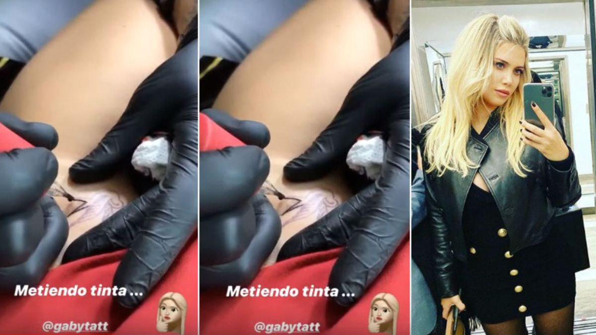 En medio de rumores de crisis con Icardi, Wanda sorprendió con una sesión  de sensuales tatuajes