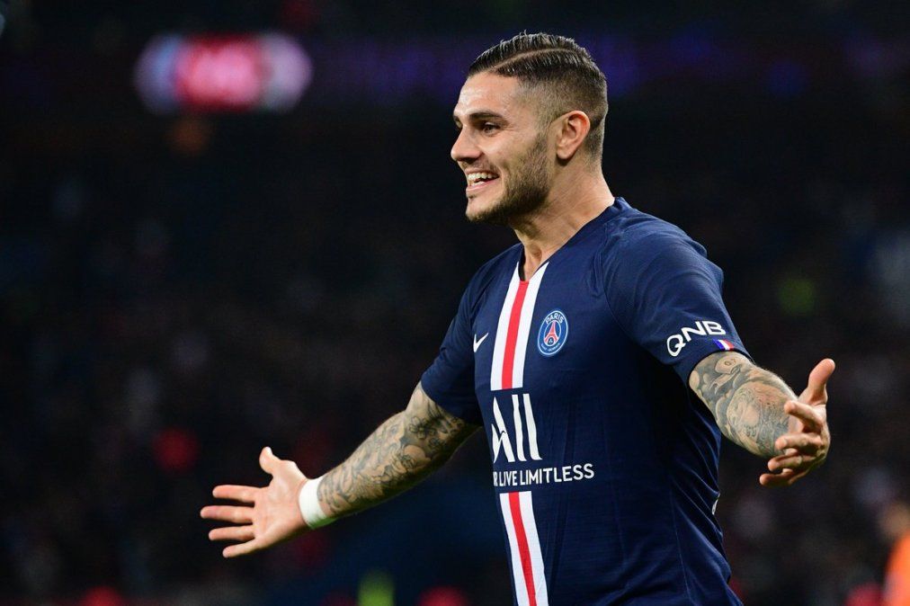 Doblete de Icardi para la goleada 4-0 de PSG al Olympique de Marsella, con Pipa Benedetto como titular