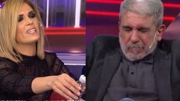 Viviana Canosa le tiró alcohol en gel a Aníbal Fernández: mirá el video