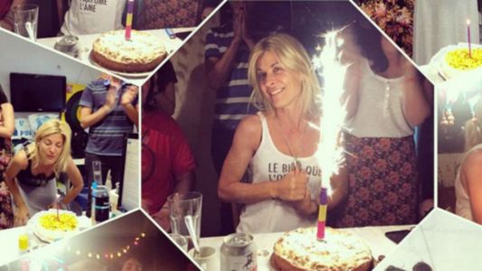 Torta y brindis: Los 40 de Eugenia Tobal