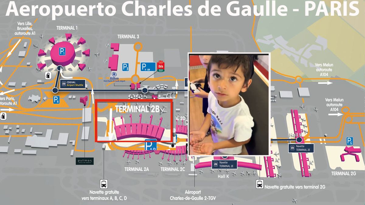 La terminal 2B en la que se dio el episodio de antisemitismo. (foto: A24.com)