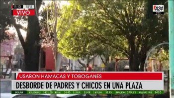 Alarma por violar la prohibición del uso de los juegos en las plazas
