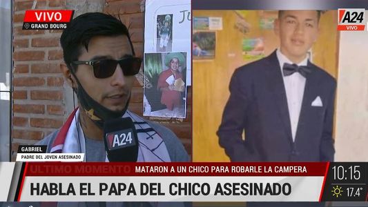 El desconsuelo del padre del chico de 16 años asesinado en Grand Bourg