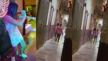 El video de la adolescente que fue a bailar y su mamá la sacó de la discoteca a cinturonazos