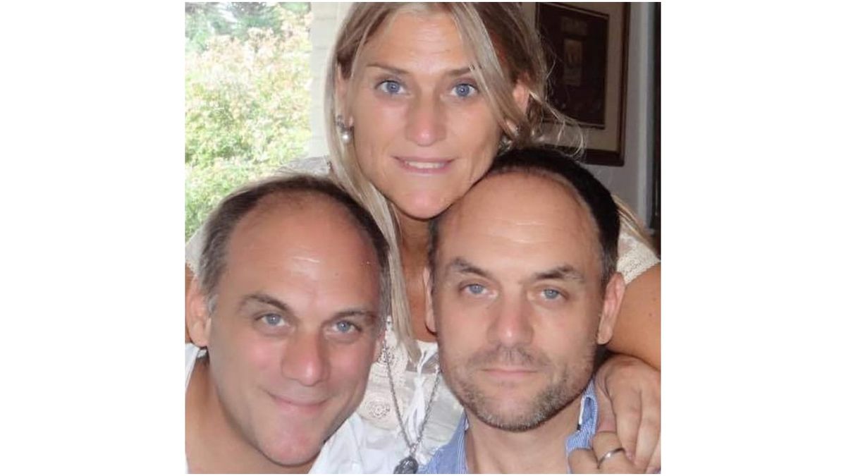 Los hermanos Vigna (Leo, de 53 años, Diego, de 50 y Georgina, de 48).