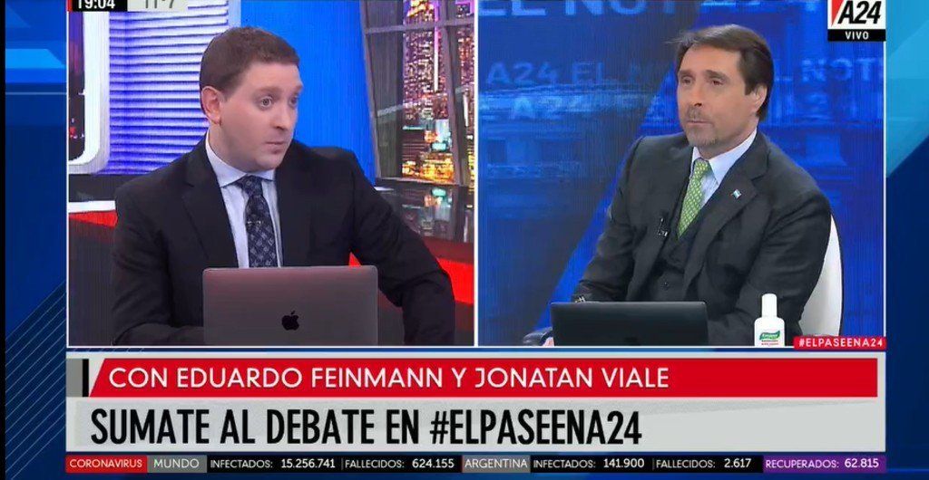 El Pase en A24: el debate entre Jonatan Viale y Eduardo Feinman sobre el jubilado de Quilmes, la policía y la Justicia argentina