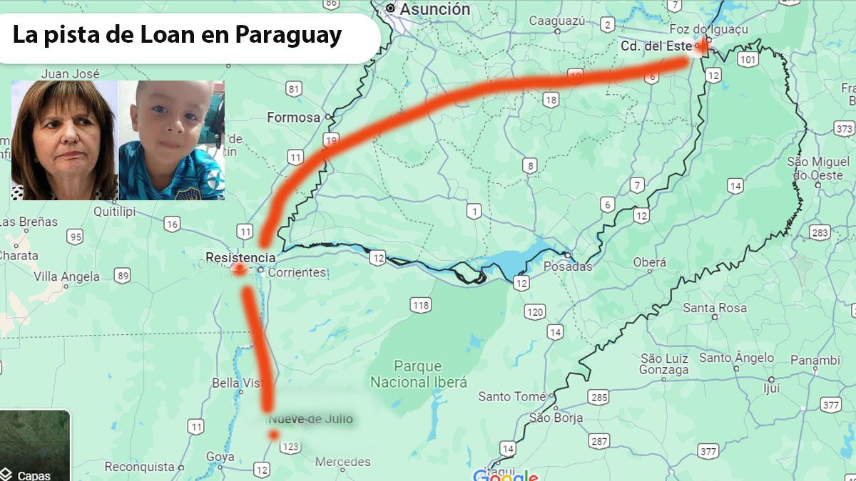 La pista sobre el paradero de Loan llegó hasta Ciudad del Este en Paraguay. (Foto: A24.com)